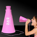 Pink 9" Plastic Megaphone